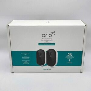 Arlo Essential 2K Indoor / Outdoor Security Cameras 2025 Wired‎ 2-Pack White NIB